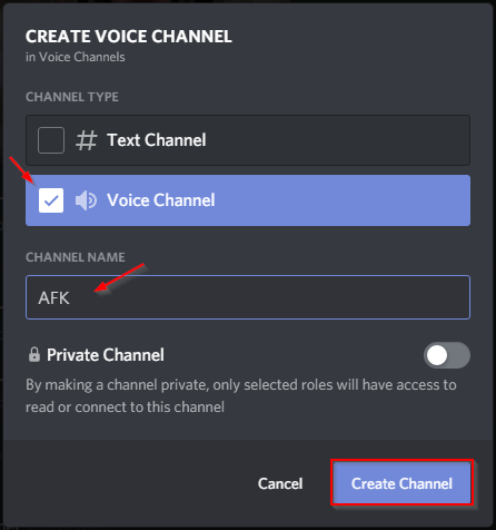 How To Create AFK Channel In Discord
