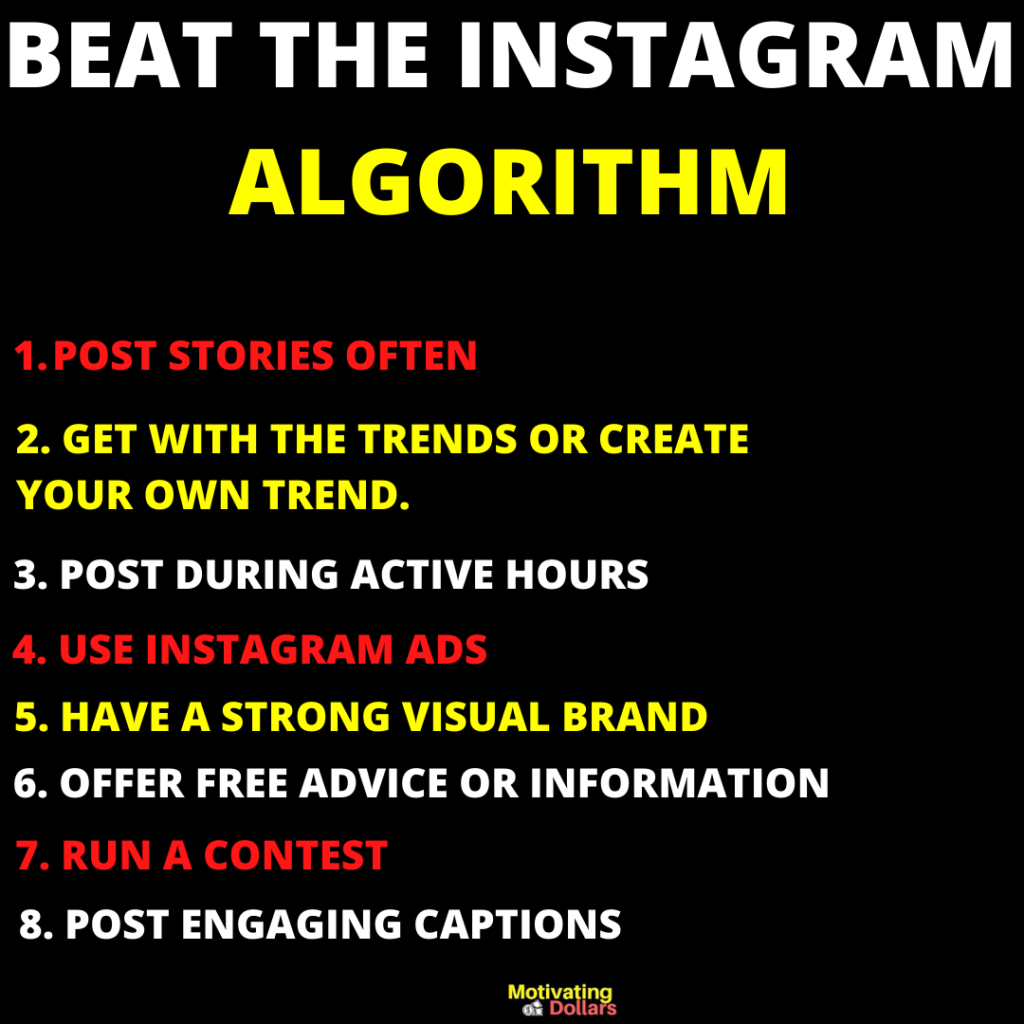 THIS IMAGE IS SHOWING THE INSTAGRAM ALGORITHM