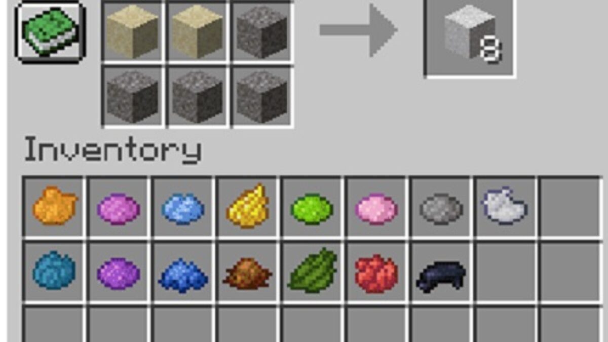 How to make concrete in Minecraft How to make concrete in Minecraft